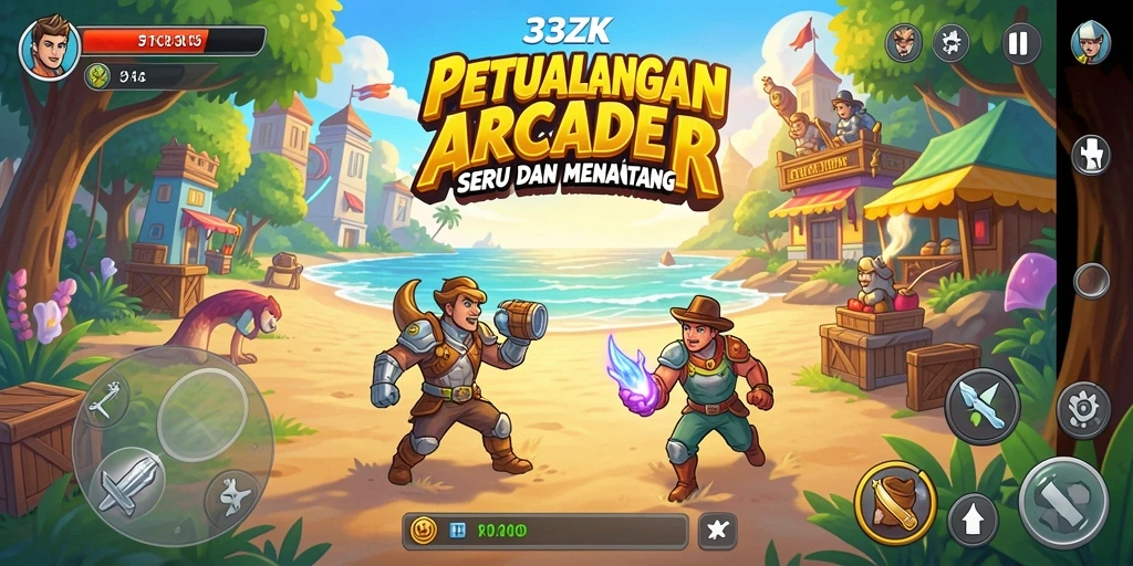 Screenshot gameplay 33ZK yang menunjukkan keseruan permainan Arcade.