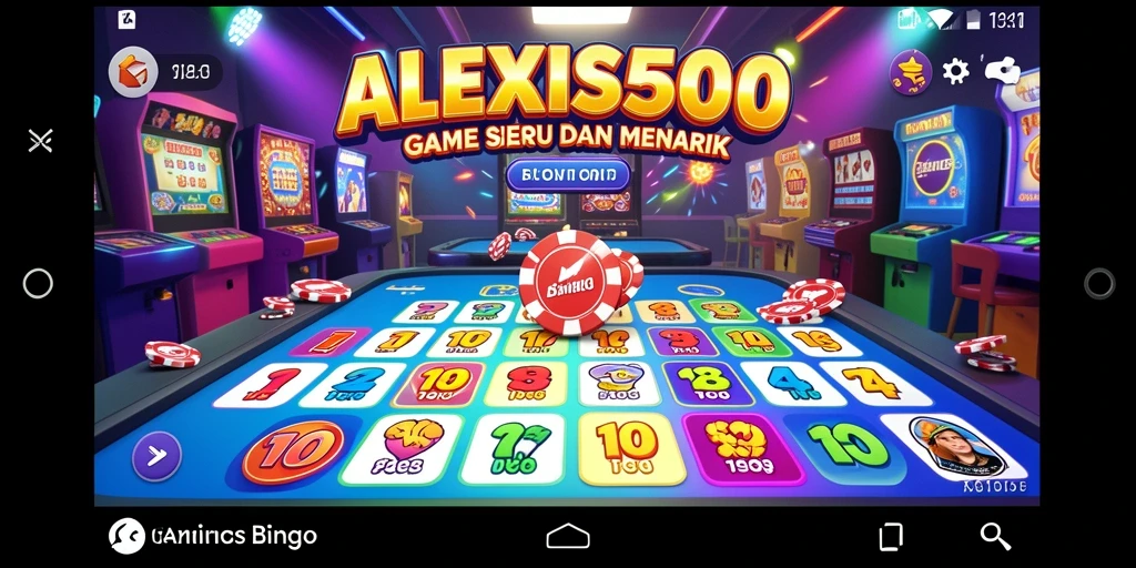 Tampilan gameplay ALEXIS500 yang seru dan interaktif dalam permainan Bingo.