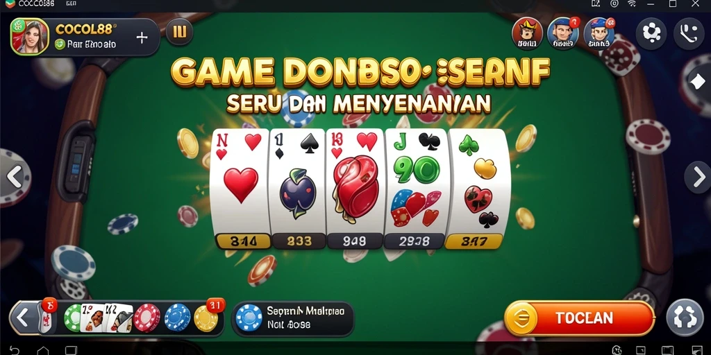 Tampilan gameplay COCOL88 yang menarik saat bermain Domino.