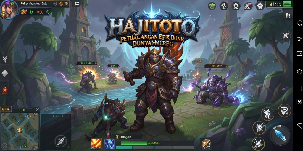 Tampilan gameplay menakjubkan dari HAJITOTO dalam petualangan MMORPG.