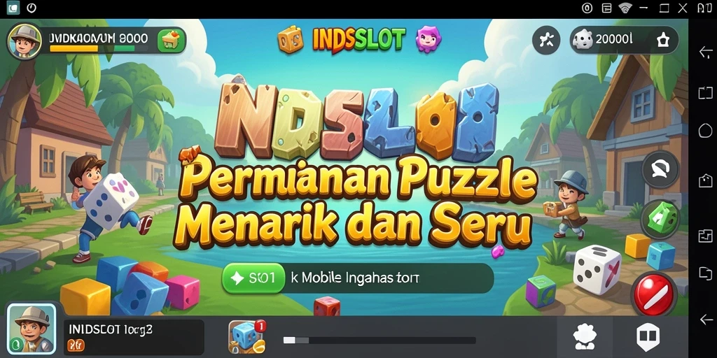 Tampilan gameplay menarik dari INDSLOT dengan berbagai level Puzzle.