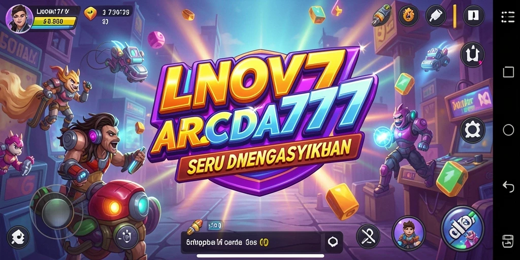 Screenshot LNOVA777 menampilkan gameplay seru dalam suasana arcade.