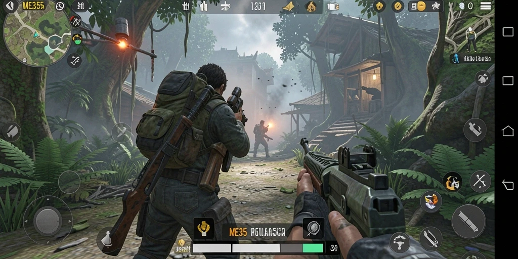 Tampilan gameplay TPS yang menegangkan dan seru.