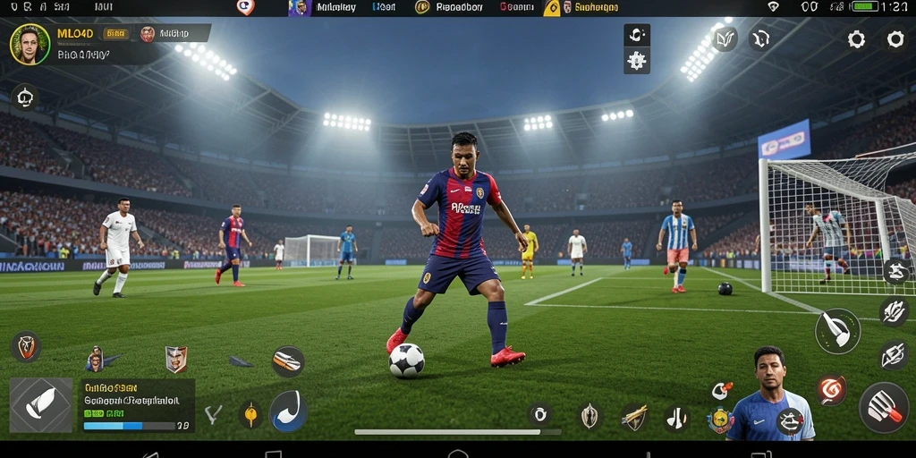 Tampilan gameplay menarik dari MILO4D dengan aksi sepak bola seru.