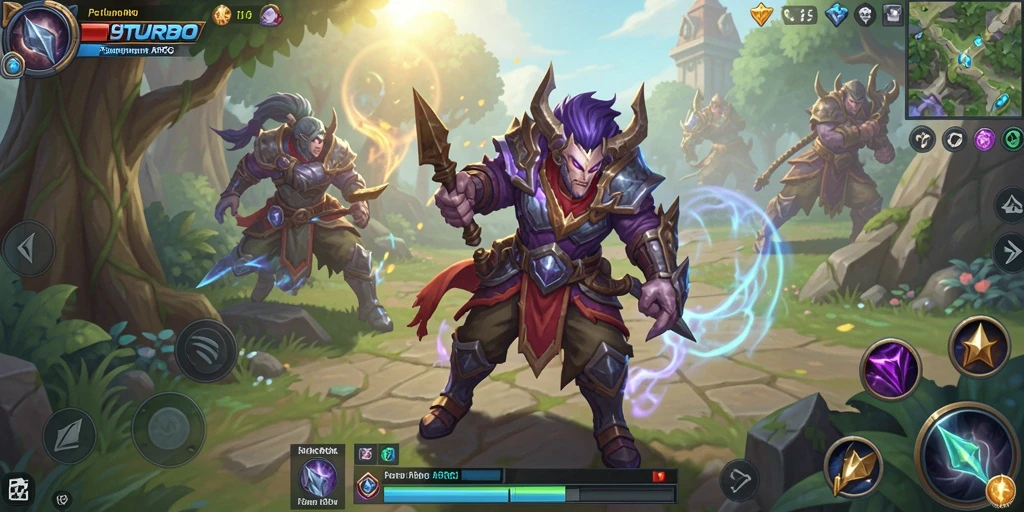 Screenshot gameplay N9TURBO yang menunjukkan aksi seru dan grafis menakjubkan.