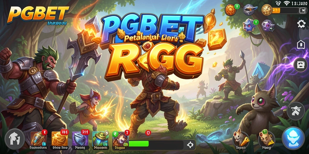 Screenshot PGBET menampilkan karakter berpetualang di dunia fantastis.