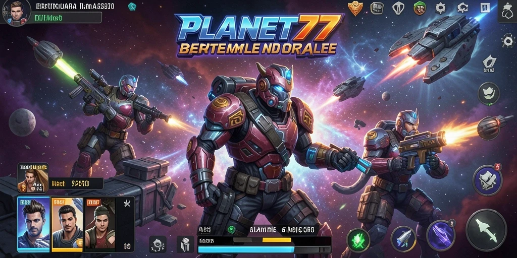 Gameplay seru di PLANET77 dengan aksi Battle Royale yang mendebarkan.