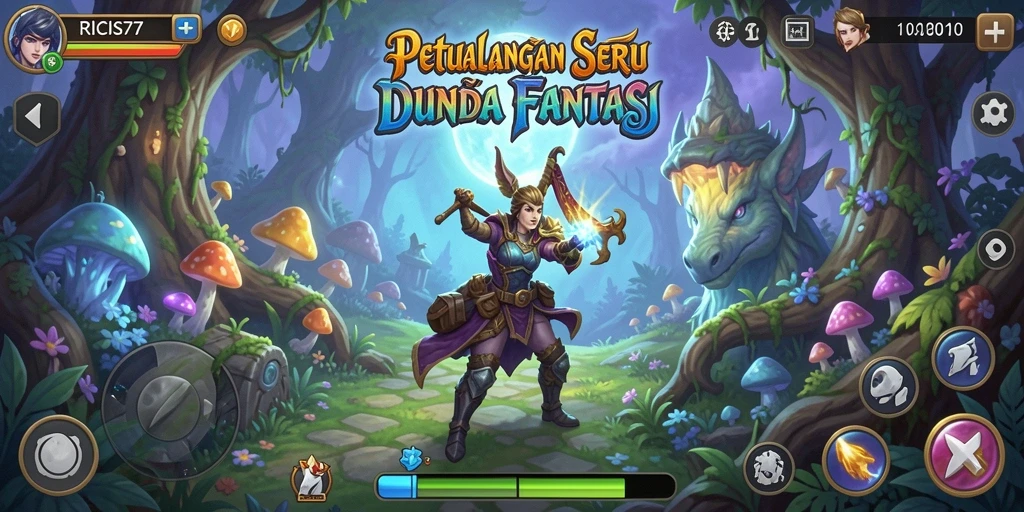 Screenshot RICIS77 menampilkan aksi seru dalam petualangan menakjubkan.