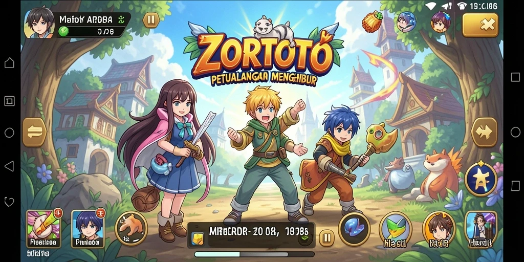 Gameplay menarik dengan karakter anime yang menawan.